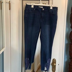Lane Bryant ankle Jeans. Cotton/polyester/spandex.